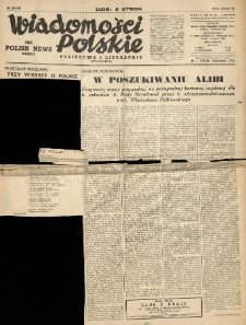 Wiadomości Polskie Polityczne i Literackie. 1941.09.28 R.2 Nr39