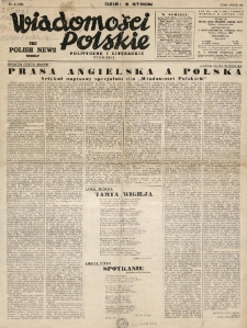 Wiadomości Polskie Polityczne i Literackie. 1942.02.22 R.3 Nr8