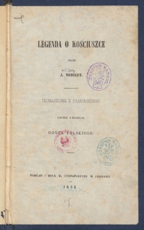 Legenda o Kościuszce.