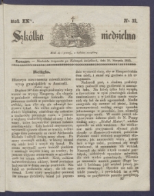 Szk&oacute;łka Niedzielna : [pismo czasowe poświęcone włościanom]. 1845, R. 9 nr 32