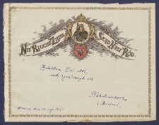 Telegram patriotyczny : Leć nasz orle w g&oacute;rnym pędzie.