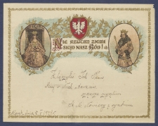 Telegram patriotyczny Nie rzucim ziemi skąd nasz r&oacute;d! [DZS 20 III]
