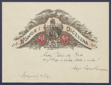Telegram patriotyczny : Honor i Ojczyzna