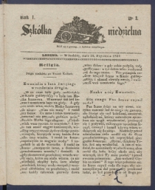 Szk&oacute;łka Niedzielna : [pismo czasowe poświęcone włościanom]. 1837, R. 1 nr 3