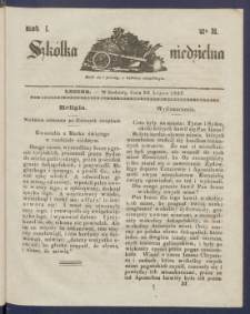 Szk&oacute;łka Niedzielna : [pismo czasowe poświęcone włościanom]. 1837, R. 1 nr 31