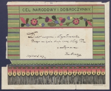 Telegram patriotyczny : Cel narodowy i dobroczynny