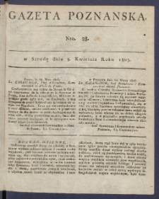 Gazeta Poznańska R. 1807, nr 28