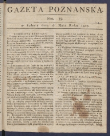 Gazeta Poznańska R. 1807, nr 39