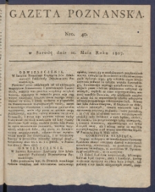 Gazeta Poznańska R. 1807, nr 40