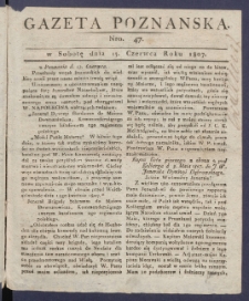 Gazeta Poznańska R. 1807, nr 47
