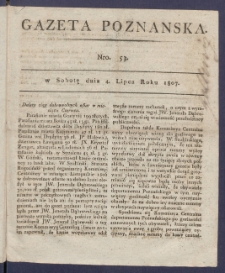 Gazeta Poznańska R. 1807, nr 53