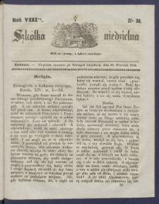 Szk&oacute;łka Niedzielna : [pismo czasowe poświęcone włościanom]. 1844, R. 8 nr 38