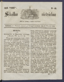Szk&oacute;łka Niedzielna : [pismo czasowe poświęcone włościanom]. 1844, R. 8 nr 40