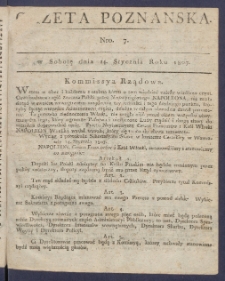 Gazeta Poznańska R. 1807, nr 7