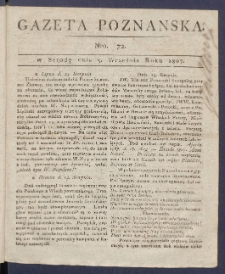 Gazeta Poznańska R. 1807, nr 72