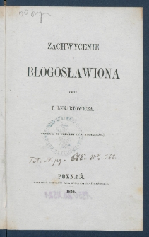 Zachwycenie i Błogosławiona.