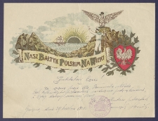 Telegram patriotyczny : Nasz Bałtyk polskim na wieki [DZS 646 III]