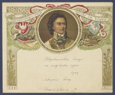 Telegram patriotyczny Oszczędnością i pracą narody się bogacą