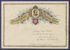 Telegram patriotyczny. Incipit: Szczęść Boże Młodej Parze [DZS 660 III]