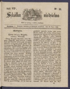 Szk&oacute;łka Niedzielna : [pismo czasowe poświęcone włościanom]. 1842, R. 6 nr 30