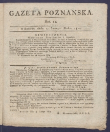 Gazeta Poznańska R. 1814, nr 11