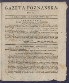 Gazeta Poznańska R. 1814, nr 15