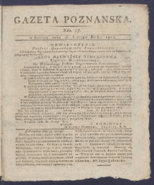 Gazeta Poznańska R. 1814, nr 17
