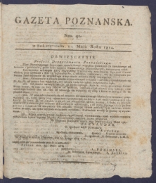 Gazeta Poznańska R. 1814, nr 41