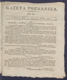 Gazeta Poznańska R. 1814, nr 51