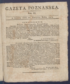 Gazeta Poznańska R. 1814, nr 67