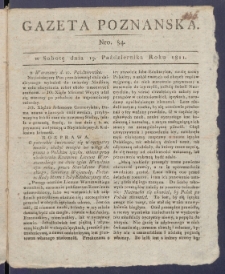 Gazeta Poznańska R. 1811, nr 84