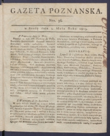 Gazeta Poznańska R. 1813, nr 36