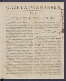 Gazeta Poznańska R. 1813, nr 9