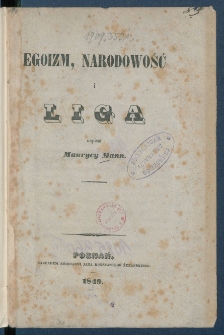 Egoizm, narodowość i Liga.