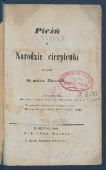 Pieśń o narodzie cierpienia.