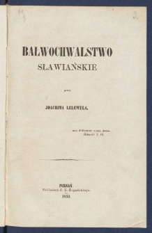 Bałwochwalstwo sławiańskie.