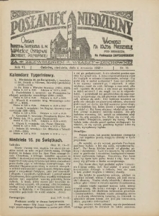 Posłaniec Niedzielny: organ Parafii św. Stanisława BM w Mieście Ostrowie Archidiec. Poznańskiej 1932.09.04 R.6 Nr36