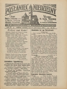 Posłaniec Niedzielny: organ Parafii św. Stanisława BM w Mieście Ostrowie Archidiec. Poznańskiej 1932.10.30 R.6 Nr44