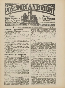 Posłaniec Niedzielny: organ Parafii św. Stanisława BM w Mieście Ostrowie Archidiec. Poznańskiej 1932.11.06 R.6 Nr45
