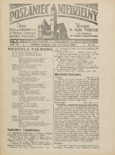Posłaniec Niedzielny: organ Parafii św. Stanisława BM w Mieście Ostrowie Archidiec. Poznańskiej 1933.04.09 R.7 Nr15