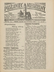 Posłaniec Niedzielny: organ Parafii św. Stanisława BM w Mieście Ostrowie Archidiec. Poznańskiej 1933.04.23 R.7 Nr17