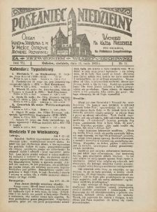 Posłaniec Niedzielny: organ Parafii św. Stanisława BM w Mieście Ostrowie Archidiec. Poznańskiej 1933.05.21 R.7 Nr21