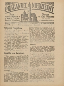 Posłaniec Niedzielny: organ Parafii św. Stanisława BM w Mieście Ostrowie Archidiec. Poznańskiej 1933.07.02 R.7 Nr27