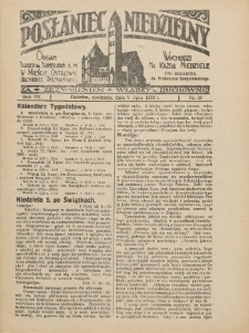 Posłaniec Niedzielny: organ Parafii św. Stanisława BM w Mieście Ostrowie Archidiec. Poznańskiej 1933.07.09 R.7 Nr28