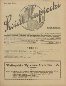 Świat Kupiecki : tygodnik gospodarczy : organ zrzeszeń kupieckich, złączonych w Związkach Towarzystw Kupieckich (...) 1927.03.05 R.3 Nr 10