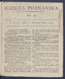 Gazeta Poznańska R. 1807, nr 73