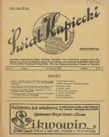 Świat Kupiecki. Tygodnik Gospodarczy- Organ oficjalny Związk&oacute;w Tow. Kupieckich (...) 1928.01.28 R.4 Nr 4