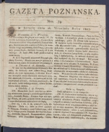 Gazeta Poznańska R. 1807, nr 74