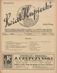 Świat Kupiecki. Tygodnik Gospodarczy- Organ oficjalny Związk&oacute;w Tow. Kupieckich (...) 1928.08.04 R.4 Nr 31