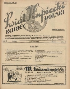 Świat Kupiecki - Kupiecki Polski. Tygodnik Gospodarczy- Organ oficjalny Związk&oacute;w Tow. Kupieckich (...) 1928.09.22 R.4 Nr 38